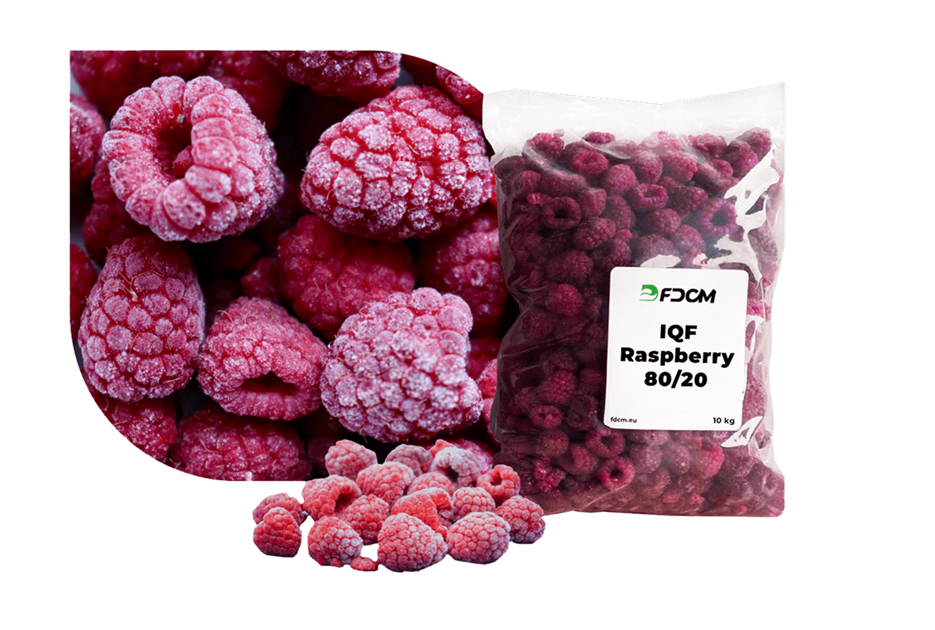 IQF Raspberry 80/20 (1 Pallet, 640kg) IQF Raspberry 80/20 (1 Pallet, 640kg)
